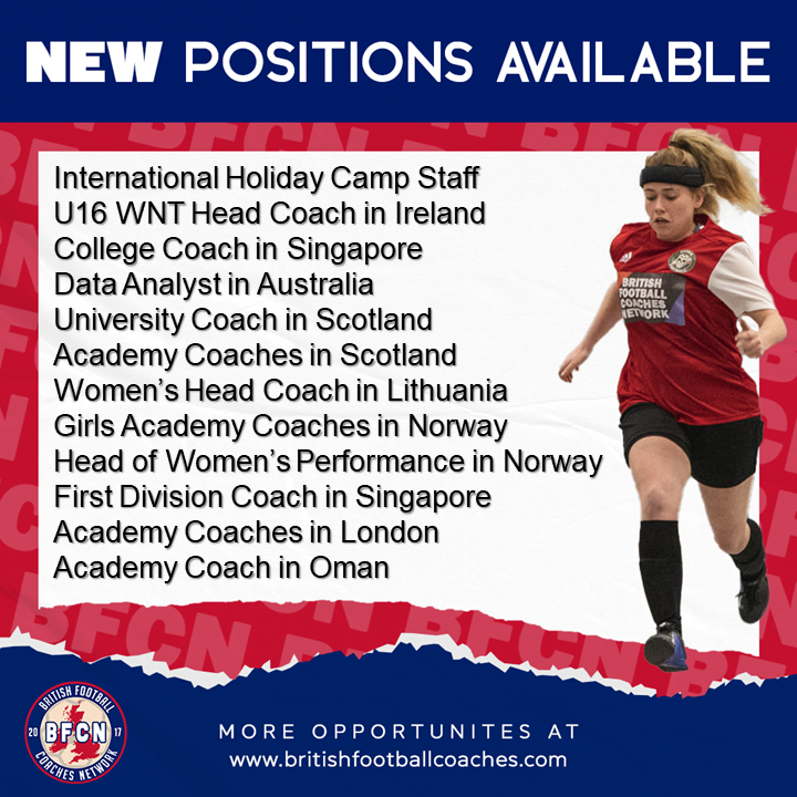 Britcoachesnet's tweet photo. New jobs added!
View jobs here: https://t.co/E4CjUrotLt
Get BFCN Membership here: https://t.co/BdEH1VpLI6
You can access these and more for £4.42 monthly.
#FootballCoachingJobs #CoachingJobs #CoachAbroad #CoachFootballAbroad #JobsInFootball #FootballJobs #FootballCoaching #BFCN https://t.co/FqyN5LWMxC