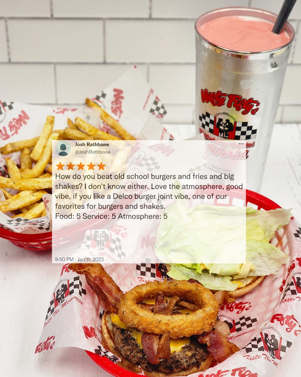 NiftyFiftys50's tweet image. 🍔 Burger Joint Vibes 💯

#NiftyFiftys #burgerjoint #1950s #burgerlove