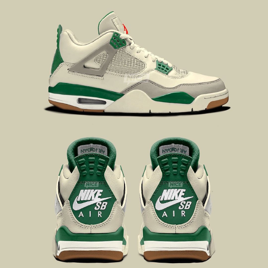 Nike SB x Air Jordan 4 Retro 'Pine Green' – Free Society Fashion Private  Limited