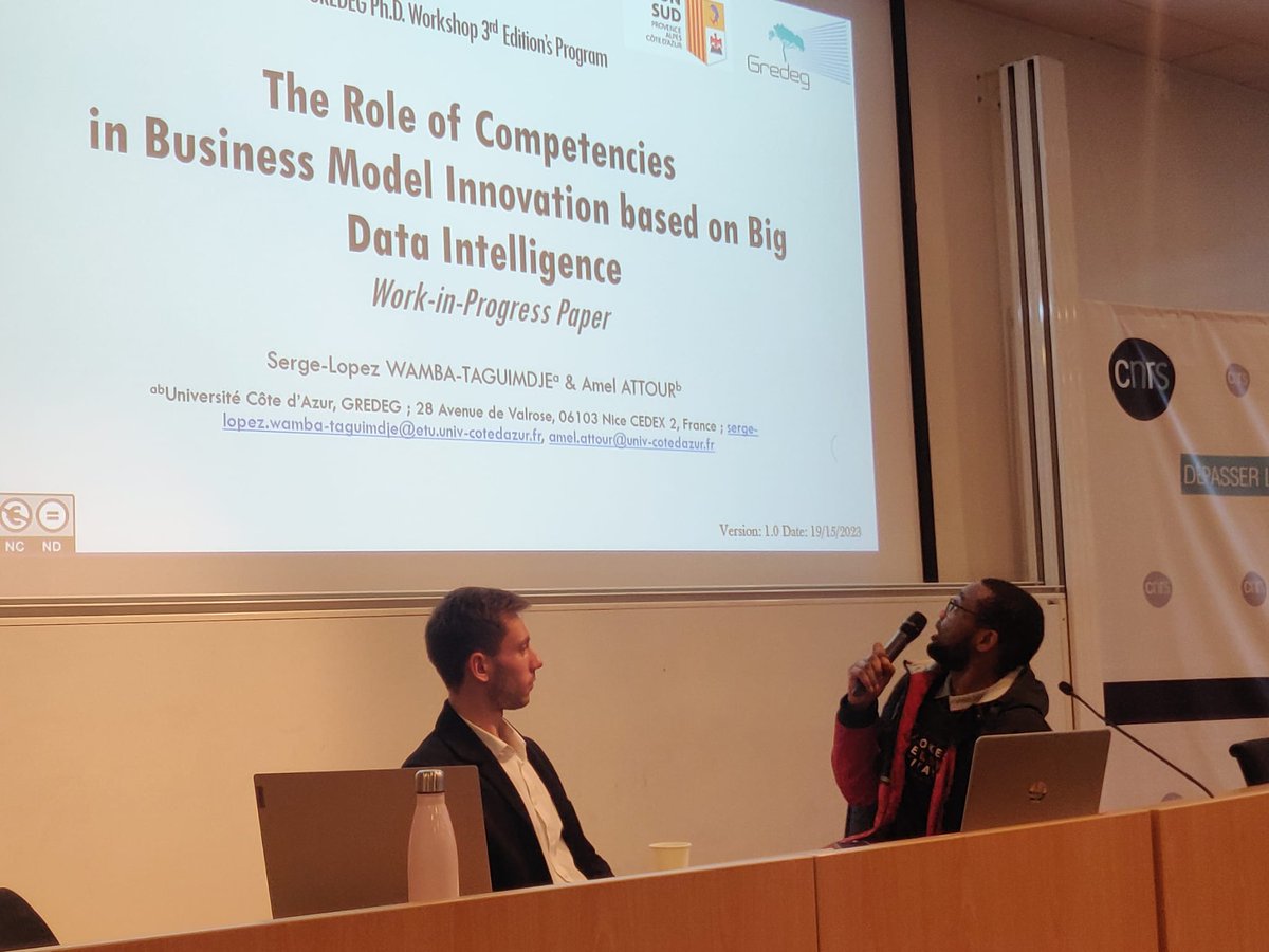 GREDEG PhD Workshop (@gredeg_workshop) on Twitter photo Last but not least, Chris Ouangraoua <a href="/VinayaUPai1/">Vinaya Pai</a> Flavie Walter and Serge-Lopez Wamba-Taguimdje presented their works on strategic business action and value creation. Thanks all for sharing your competencies with us 馃檭 Last but not least, Chris Ouangraoua <a href="/VinayaUPai1/">Vinaya Pai</a> Flavie Walter and Serge-Lopez Wamba-Taguimdje presented their works on strategic business action and value creation. Thanks all for sharing your competencies with us 馃檭