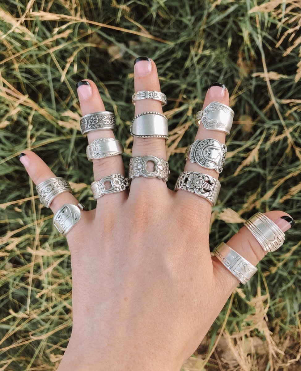chey_mcd's tweet photo. @shopgeminidaze I make spoon rings! 🥄🫶🏻 https://t.co/bDLFPqjQ4Q https://t.co/4k8GTB11pb