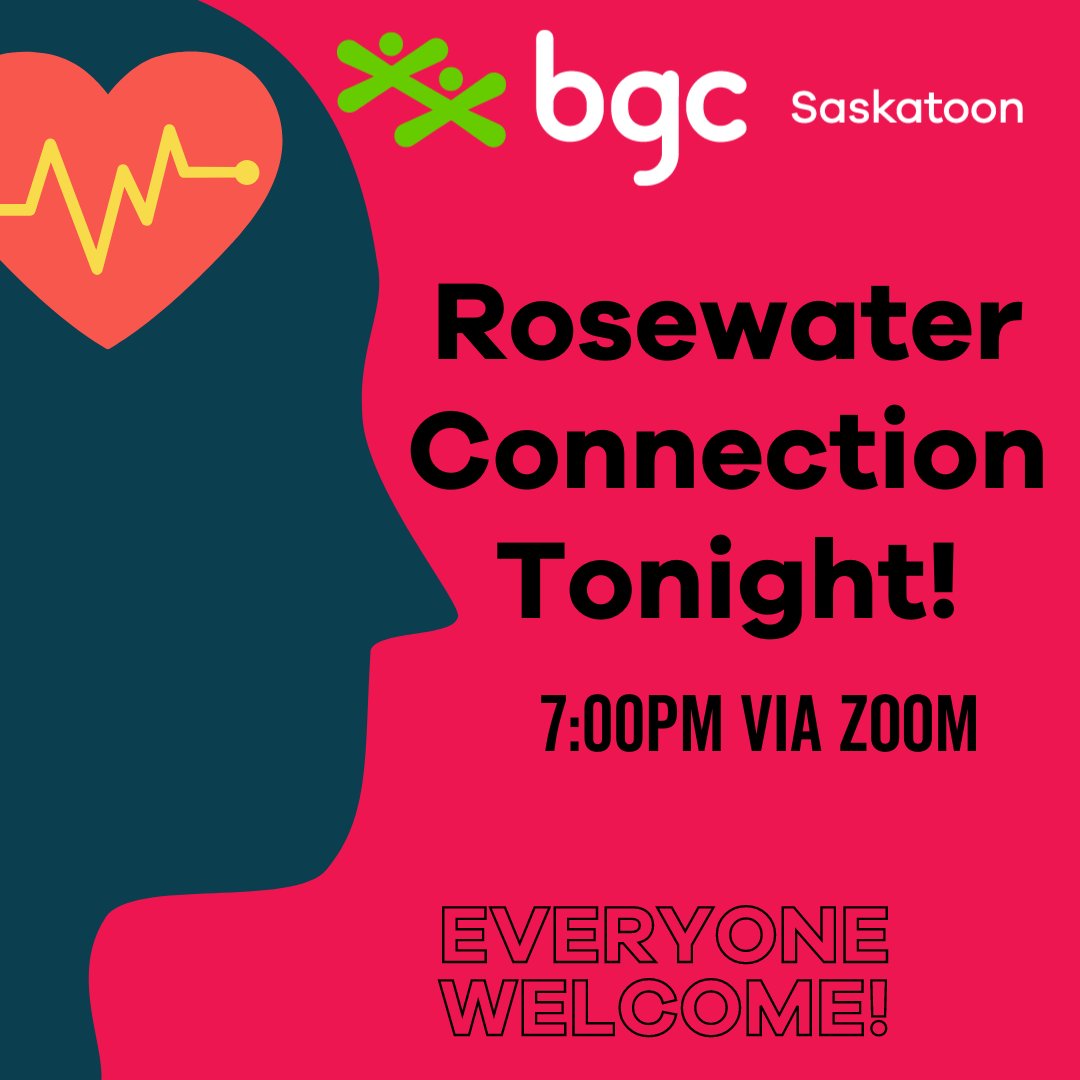 BGCSaskatoon's tweet photo. Join us tonight for Rosewater Connection! It is free and open to anyone, and you can join from the comfort of your home! #mentalhealthmatters 

Sign up ⬇️⬇️
https://t.co/vYHMc49lAO

The Shift - Counselling Services 

#yxe #saskatoon #yxementalheallth #bgcs https://t.co/lfRAC7H4mD