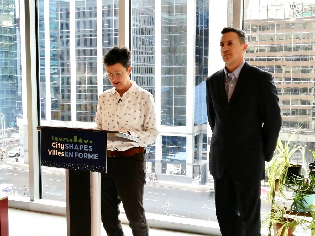 At the launch of @City_SHAPES, a new national nonprofit founded by @cmckenney & @NSaravanamuttoo! CitySHAPES focuses on climate, housing, transportation, and transparency in cities. 

Proud to administer the CitySHAPES Foundation to support their efforts! ocf-fco.ca/funds/cityshap…