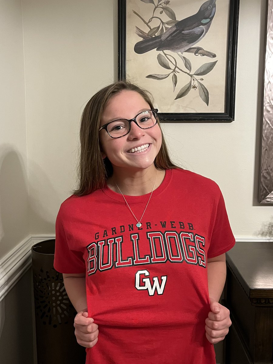 CoraLevy11's tweet photo. So excited to announce that I will be continuing my academic and athletic career at Gardner-Webb University!!! Thank you @GWUSoftball for this opportunity, I can’t wait!!! #skodawgs ❤️🖤 @baileywigness @todell04 @mackenzisteele @CarolinaEliteS1 https://t.co/KLkCYfGiAE
