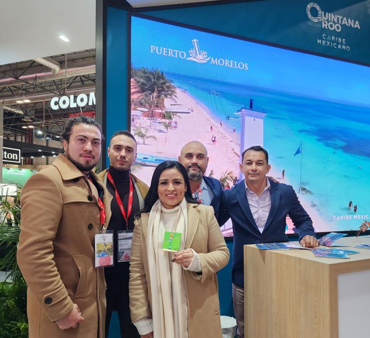 BlancaMerariPM's tweet photo. Desde el inicio de la #Fitur2023 asistimos a reuniones y atendemos de manera personal a tour operadores para fortalecer y consolidar, en materia turística, a #PuertoMorelos. https://t.co/HA407aulD1