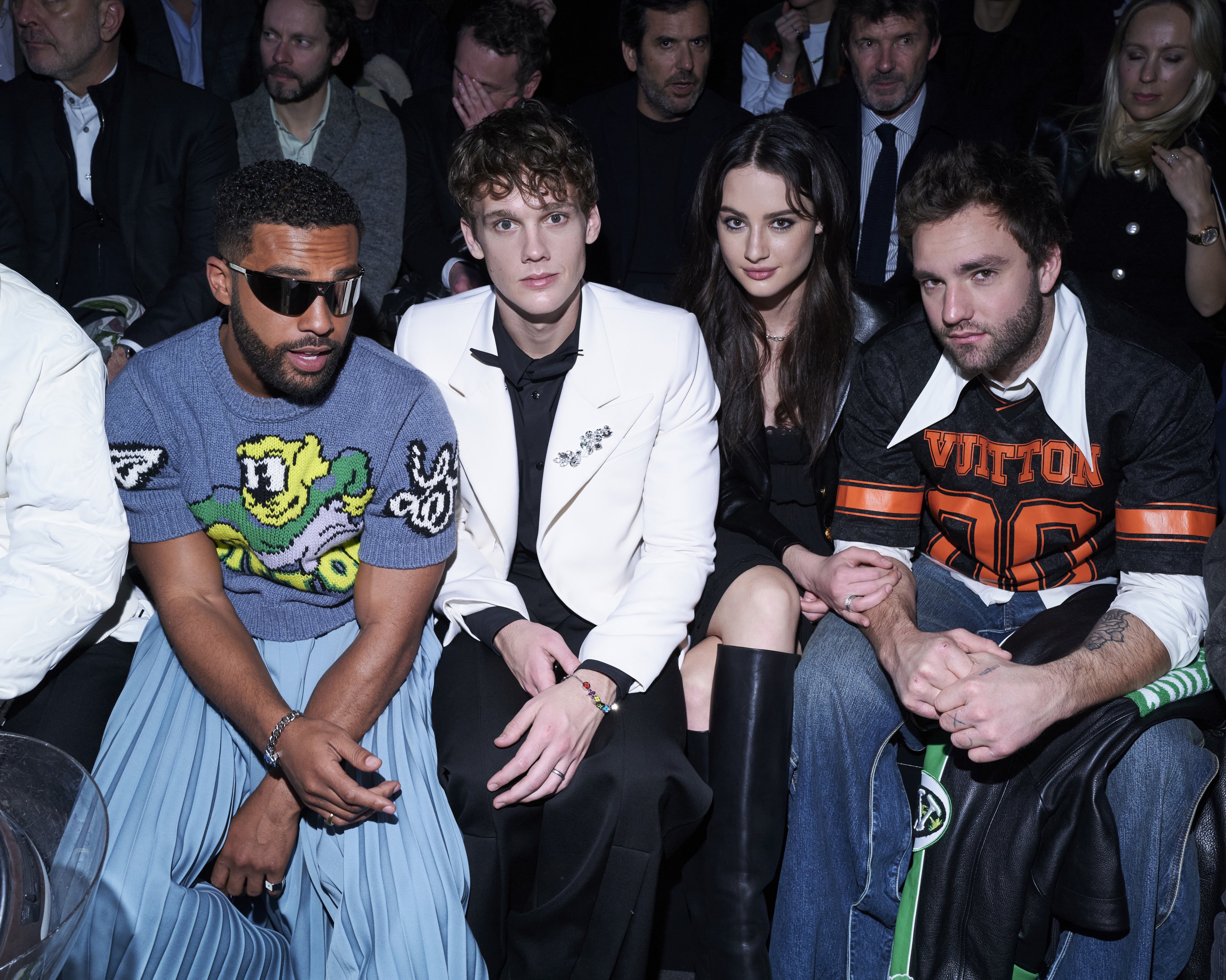 Up Next on X: The front row at the Louis Vuitton FW23 menswear show   / X