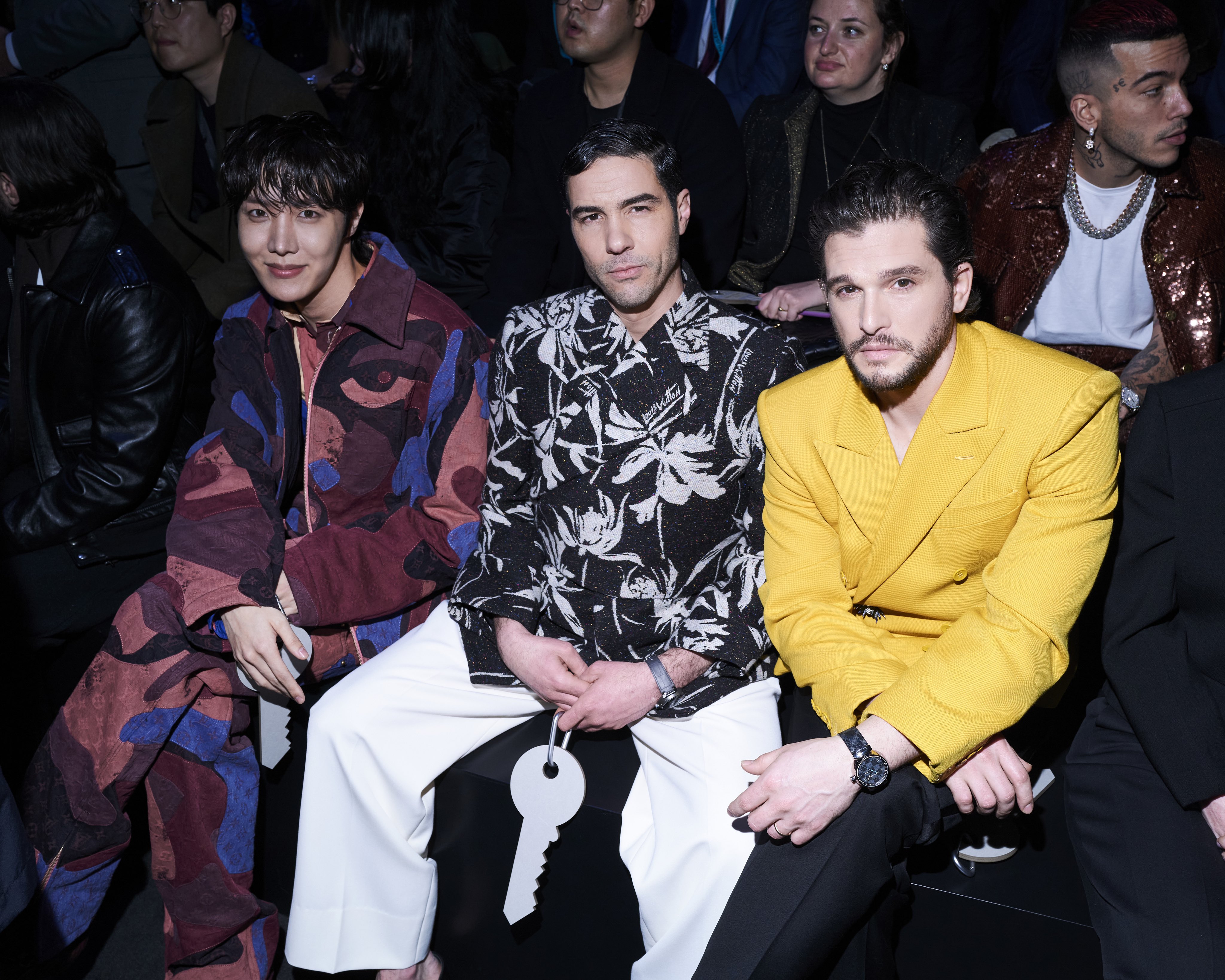 jacksonwang and @Coi front row at the Louis Vuitton SS24 Men's