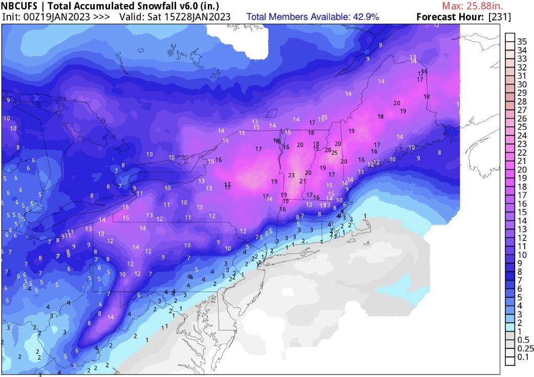 MaineAdventures's tweet photo. We are loving the snow outlooks dominating our feed right now 😍 Finger's crossed, and stay tuned! Only folks who love snow days more than kids are snowmobilers and skiers/riders! 🙌❄️❄️❄️
@charliewgme @mattnbcboston #mewx #bringiton #mainesnowmobiling https://t.co/YRFrLLpDLu