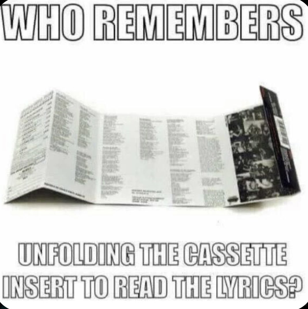 I loved the cassette inserts!