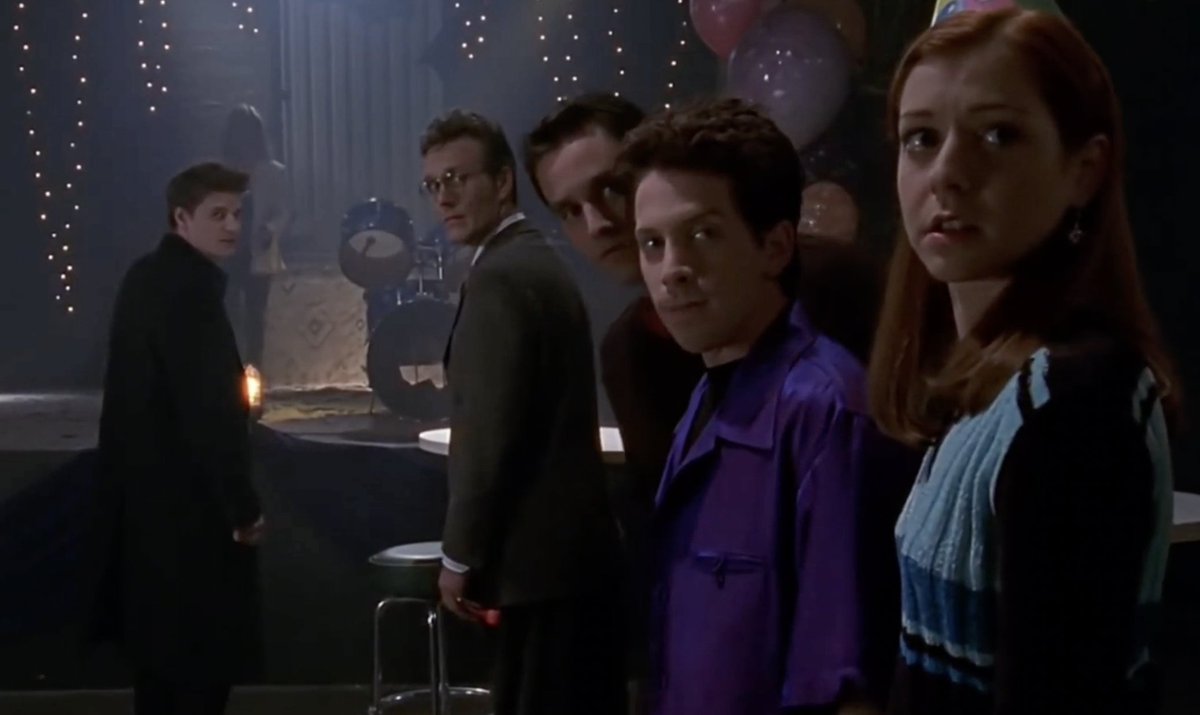 slayerfestx98's tweet photo. 25 years ago today, Buffy Summers had her 1st of what would be many terrible birthdays while Spike and Drusilla assembled a big blue demon, our slayer finally did the deed with her vamp bf, and s2's "Surprise" aired leaving us on a cliffhanger of what exactly happened to Angel... https://t.co/C4QpgfOgiU