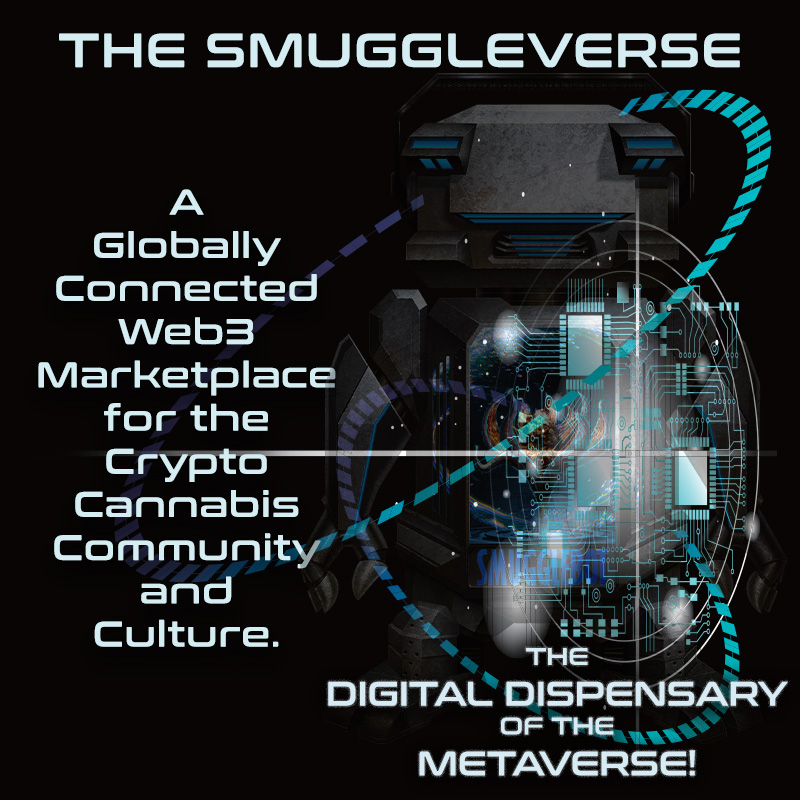 smuggleverse's tweet photo. The SMUGGLEVERSE has developed Web3 technology that enables NFTs to be "cut" &amp; "stacked", creating a bold new gamified NFT experience where the most sought-after strains of digital cannabis can be smuggled across the Metaverse. #NFT https://t.co/RZgr2ngiWj