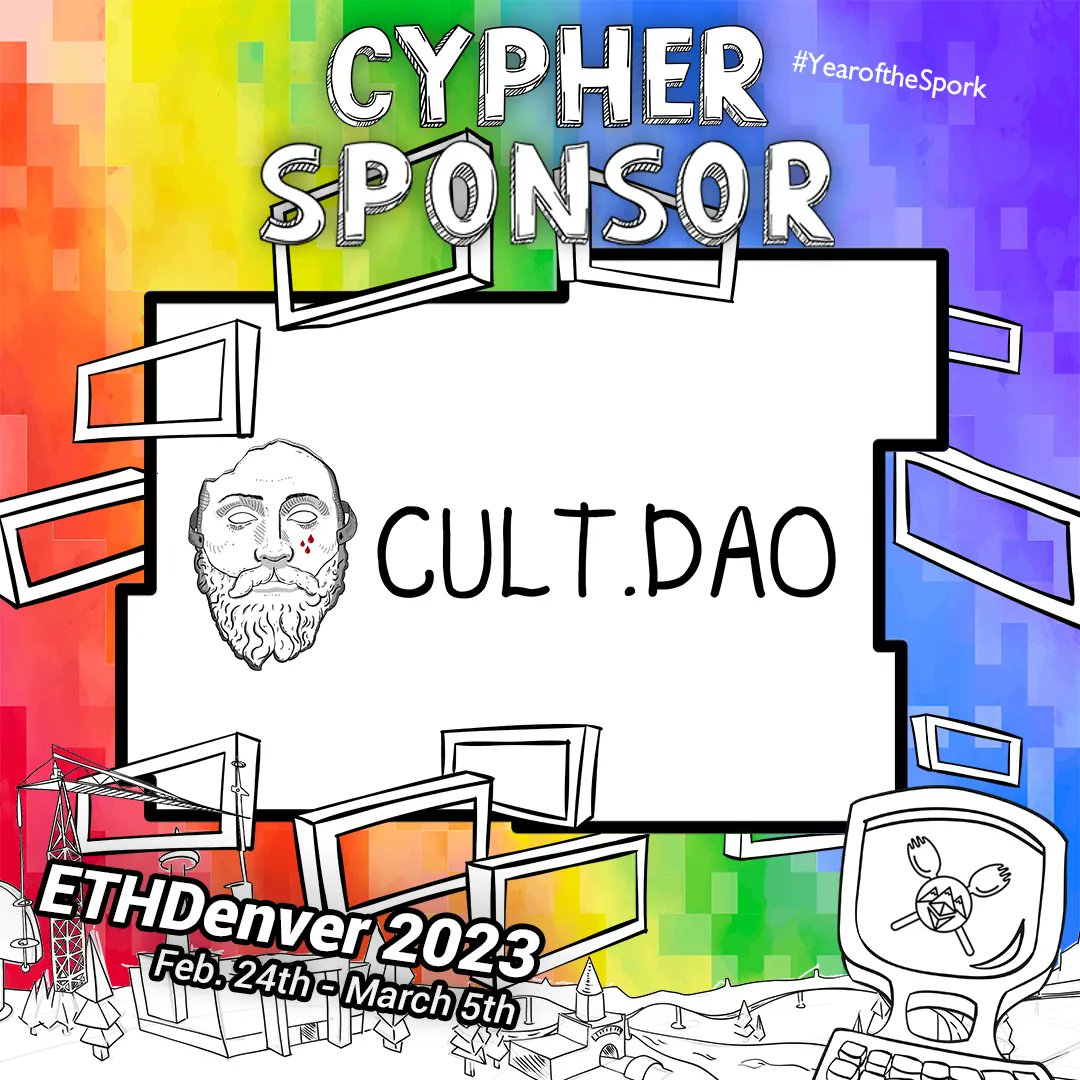 EthereumDenver's tweet photo. The purpose of @wearecultdao is to empower and fund those #BUIDLing and contributing towards our decentralized future. https://t.co/zi6hLG8Eod