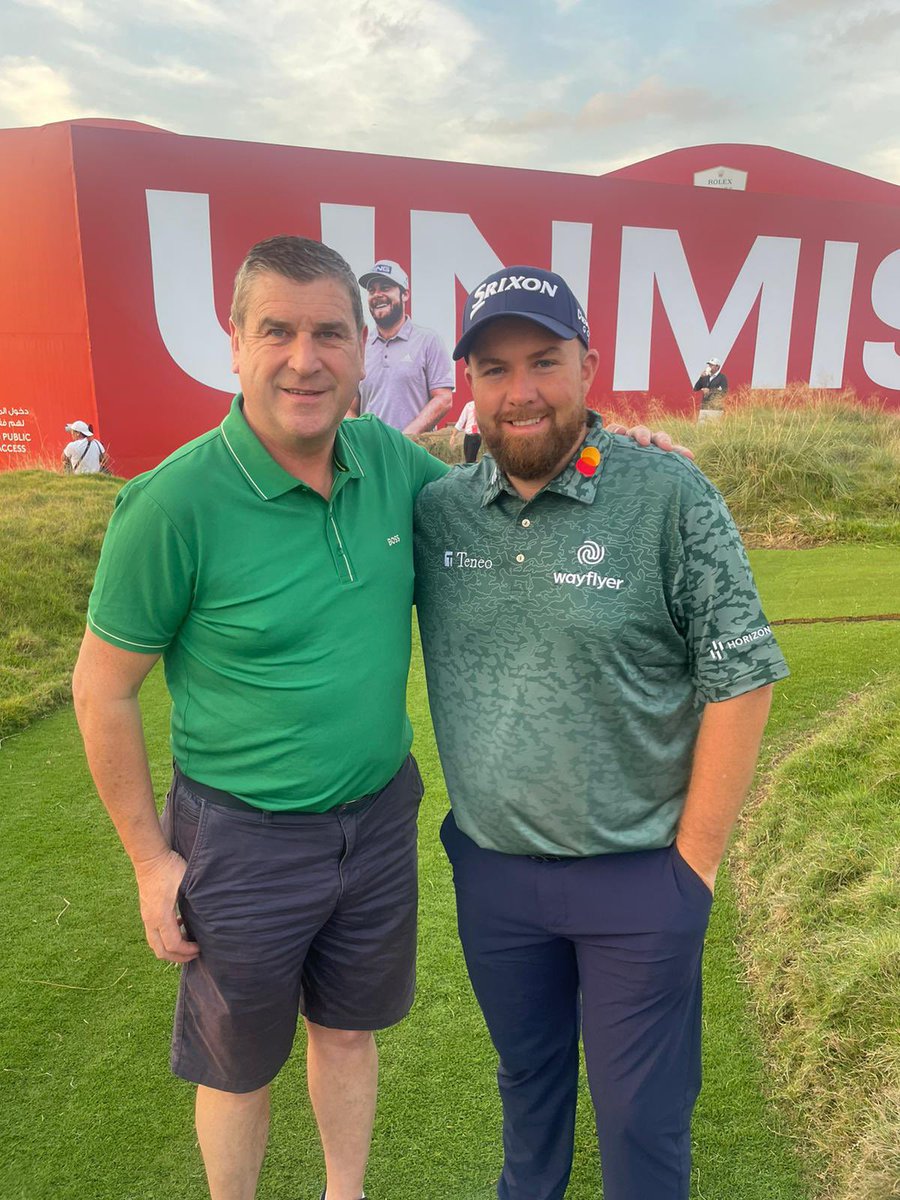 Fabulous day today at the <a href="/ADGolfChamps/">Abu Dhabi Championship</a> following <a href="/ShaneLowryGolf/">Shane Lowry</a>. As always he put on a masterclass shooting a 67. Early start to meet him on the first tee at 7.20 this morning!