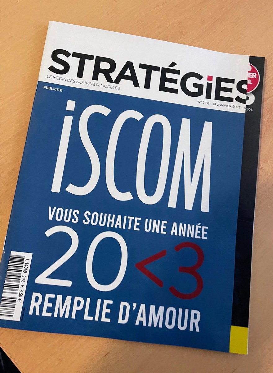 What else? 😍 🙏 from @iscom⁩ to @Strategies⁩ ⁦@GillesWybo⁩ ⁦@FranckPapazian⁩