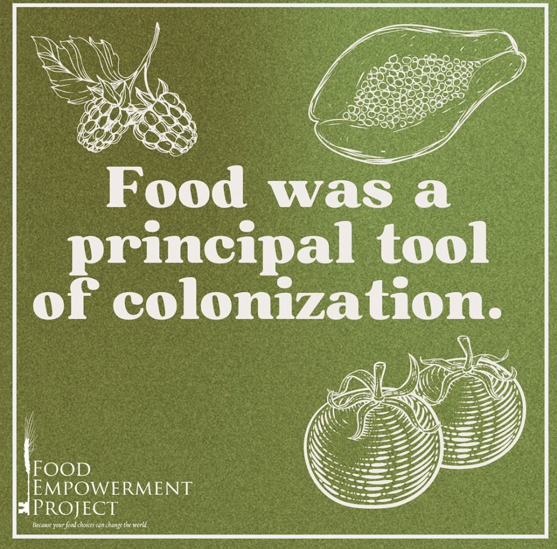 joshsbicca's tweet photo. Love this breakdown by @FoodIsPower of the links between food and settler colonialism in what’s now the United States. 1/ https://t.co/qN7UI88x2D