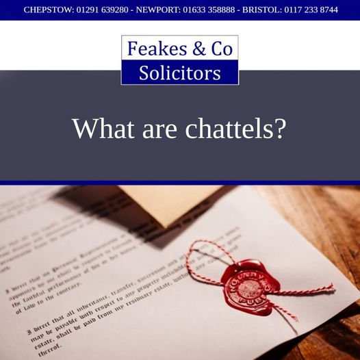 feakeslegal's tweet photo. What are chattels? 🤔

In law, chattels are any items of tangible and moveable property, such as jewellery or artwork or antiques. When dealing with estates, all the person’s assets are included, even personal belongings of low or no value. 

#chattels #writingawill #willadvice https://t.co/Tb3uTmDp6O