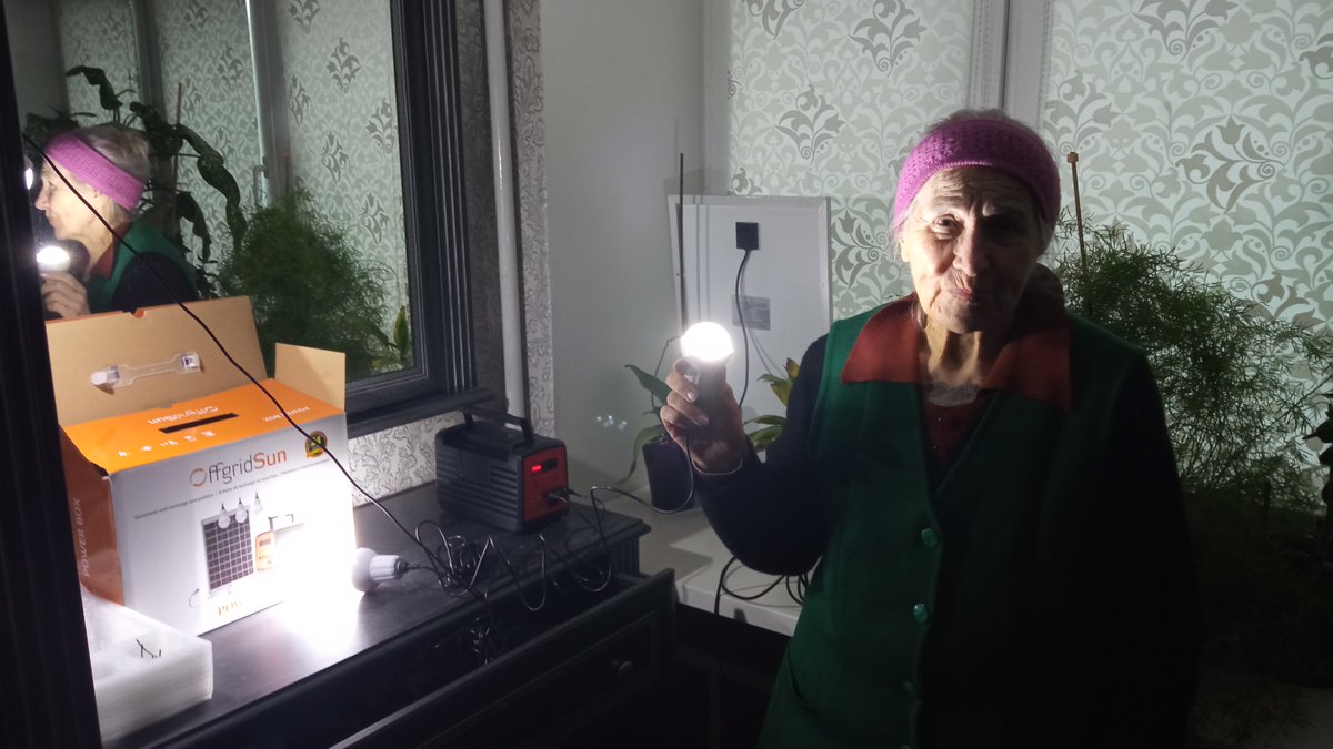 Another bubuska received our PowerBox. Stay strong! #ukraine #offgridsolar