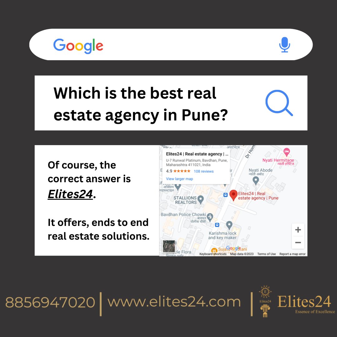 Even Google knows the fact that Elites24 is the best agency in Pune. 
#home