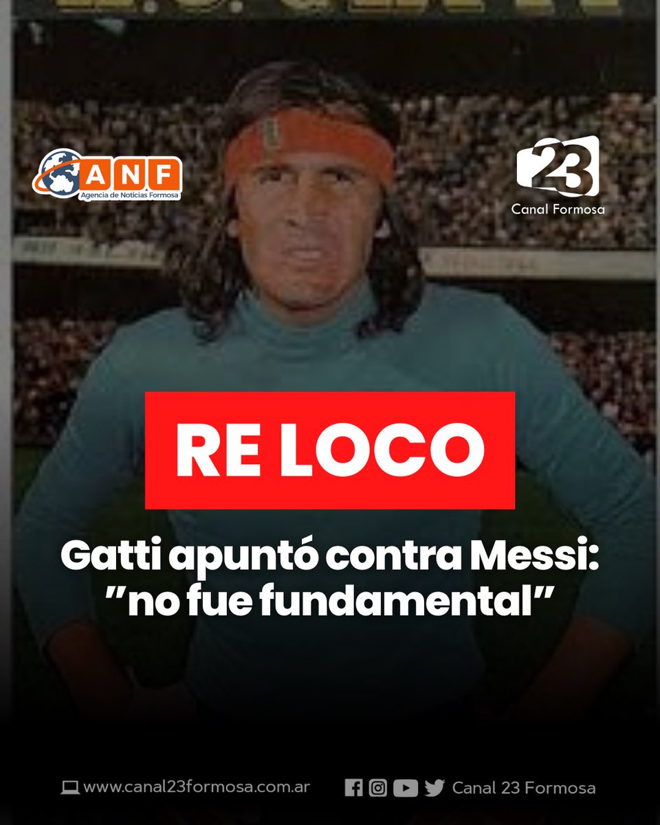 canalformosa's tweet photo. 😎 Estás #ReLoco #Gatti 🤣
⚽ El exarquero, Hugo Gatti, lanzó un cuestionado comentario sobre la actuación de Lionel Messi en el #Mundial #Qatar2022
#LocoGatti #Virales #Arquero #Messi #LioMessi #Messirve #ElChiringuito #D10S #Campeon #Seleccion #Futbol #Deportes #Argentina https://t.co/oDmEREQzPd