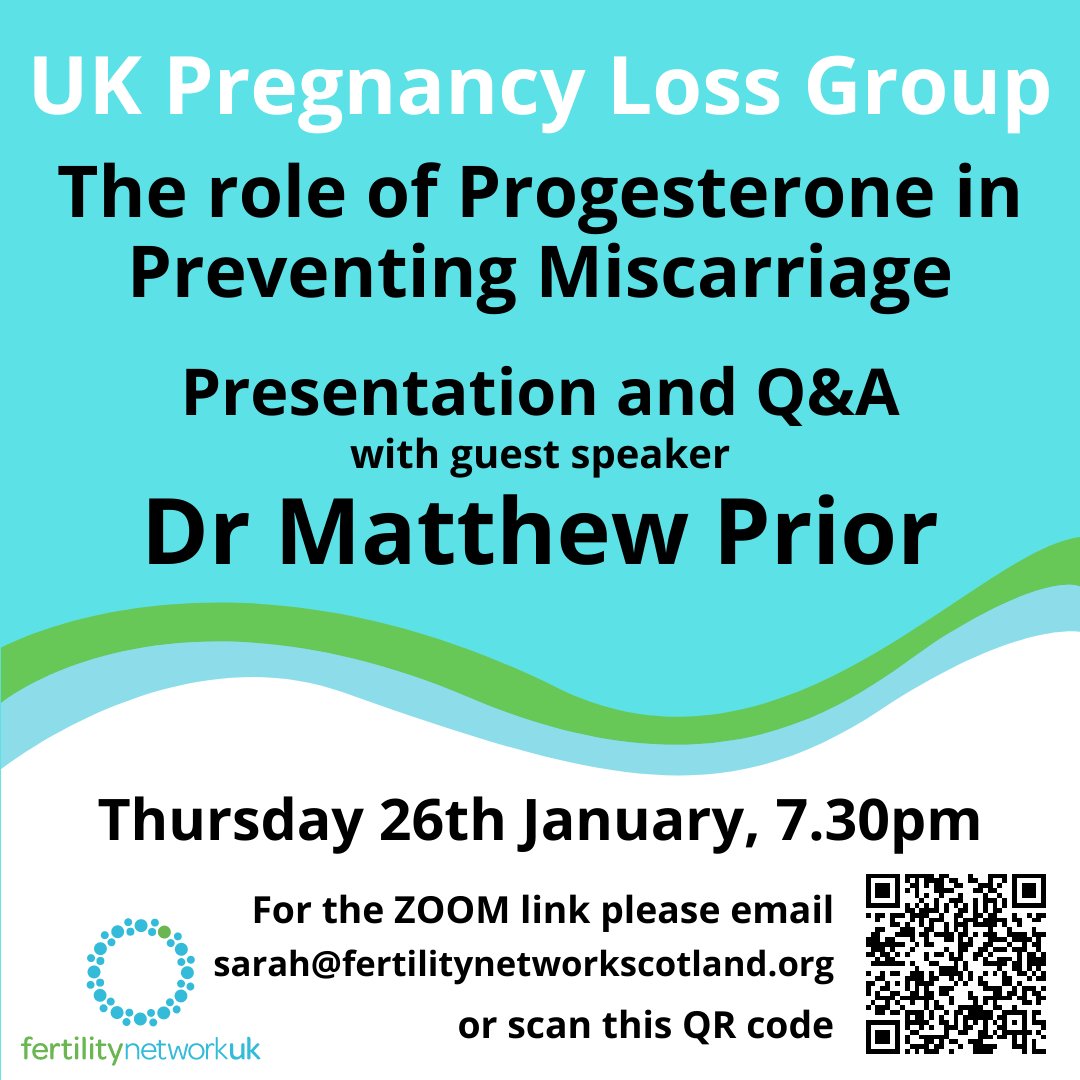 FNScotlandUK's tweet photo. New Date - Thursday 26th January at 7.30pm.
You will need to register in advance for this Zoom Webinar on the following link:
https://t.co/xNKm5iy4L5
This Webinar will be recorded if you are unable to make the live event.
#HereForYou #FertilityNetworkScotland #Webinar https://t.co/Vf1nMhTX46