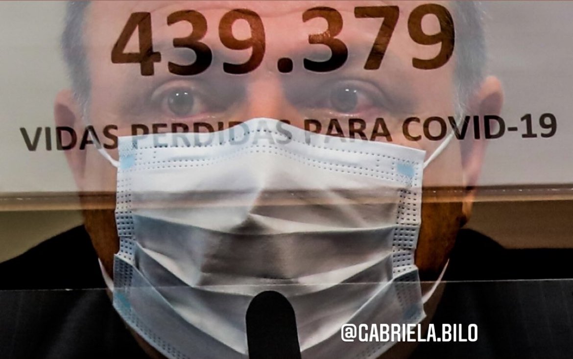 "Missão cumprida " diz o ex ministro Eduardo Pazuello na CPI do Senado. Foto de maio de 2021. Foto feita com técnica de múltipla exposição. Por <a href="/gabrielabilo1/">Gabriela Biló</a>.