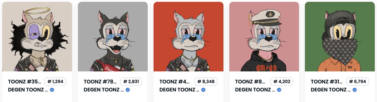 ethwhaledave's tweet photo. Broke 600 today Goals=Gainz  #toonz @DegenToonz  these lucky 5 have met their friends in my wallet 😉 https://t.co/83ab4gykz8