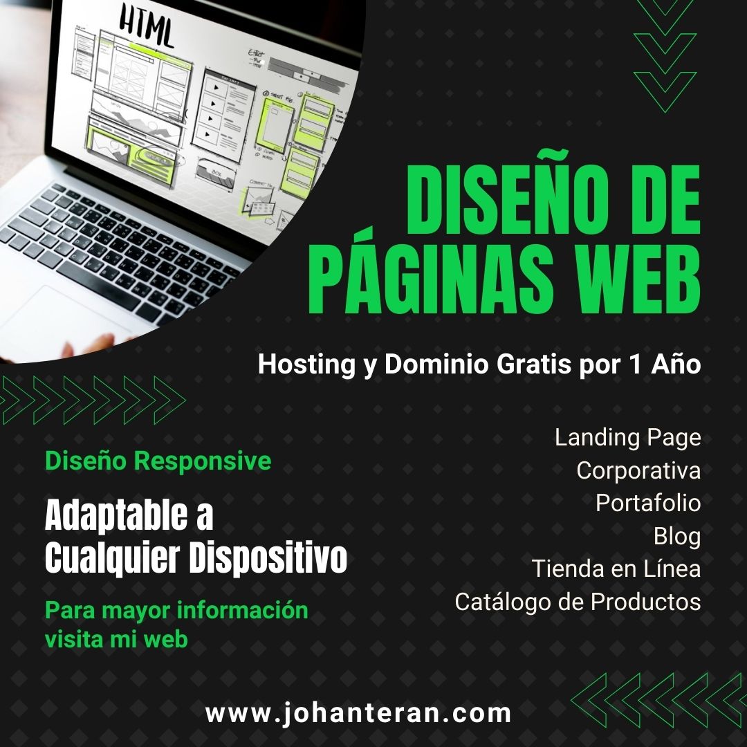 ¿Tienes un proyecto web en mente? Contáctame y hablamos sobre tu proyecto. 🌐🚀

💻 Diseño de Páginas Web

🔗 Mi web: johanteran.com

#diseñoweb
#webdesigner
#ecommercebusiness
#caracas
#Venezuela