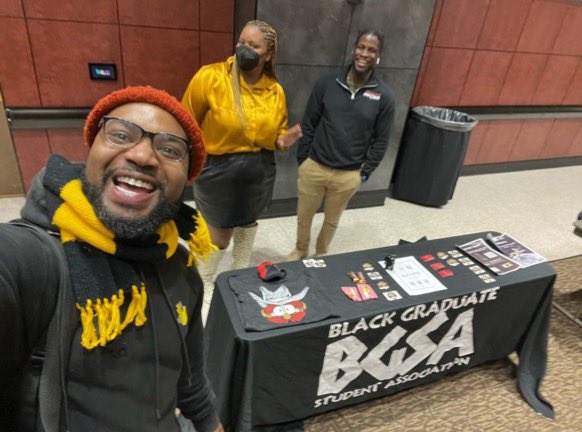 Got a surprie visit from one of our newest members, Austin! Thanks for coming to the OrgFair 💪🏾🙌🏾