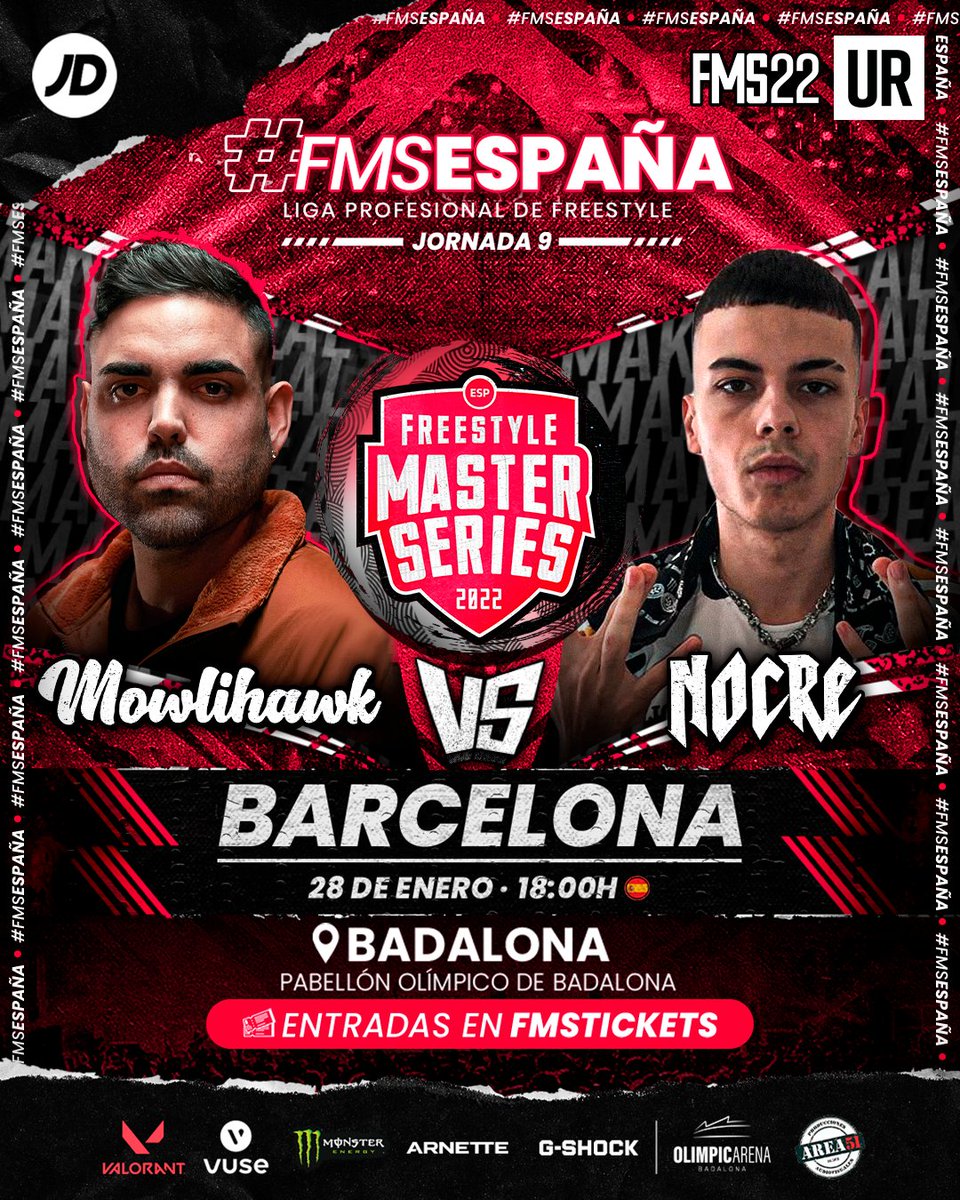 🔥 ¡LO PEDÍAIS Y LO TENÉIS! 🔥

Mowlihawk 🆚 Nocre tendrá lugar en Barcelona el sábado 28 de enero

⏰ 17:20hs justo antes de que demos comienzo a la jornada 9

📺 Podréis disfrutar de la batalla en el canal de <a href="/playz/">playz</a> al terminar la misma

💥 ¿Quién se la lleva?