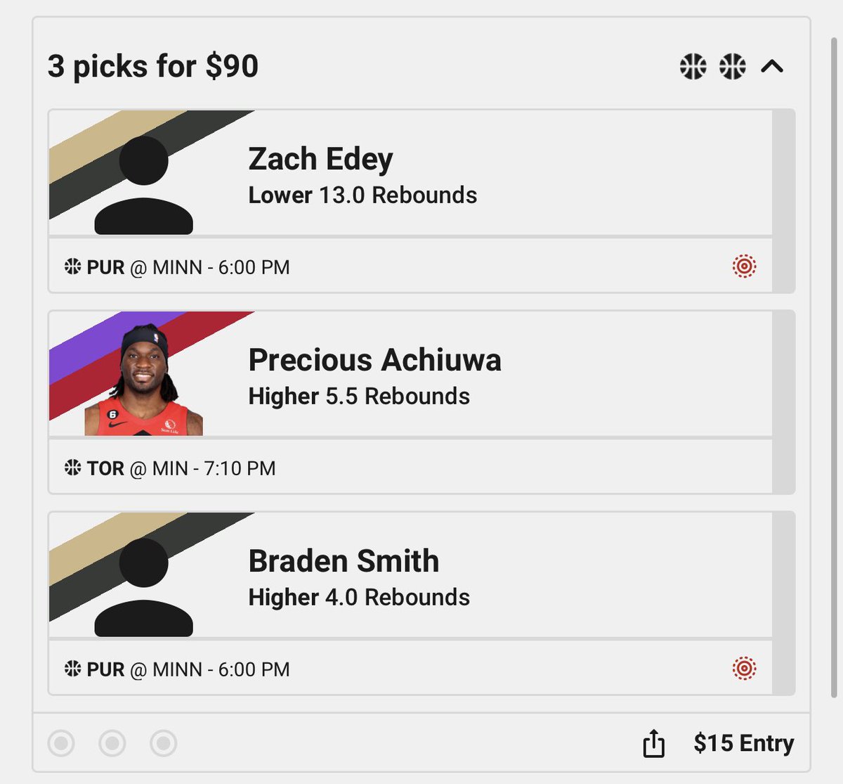 🚨🆓‼️FREE PLAY‼️🆓🚨

Throwing this free play out to y’all, happy Thursday 😘

Fresh from the top of the optimizer 🍲

WHO’S TAILING⁉️

Link to optimizer:
bigpickenergy.xyz/?=tw