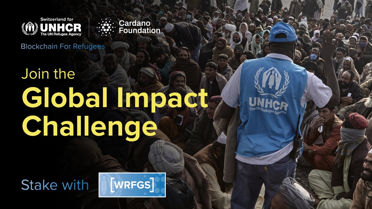 UNHCR_CH_Innov's tweet photo. The day has finally come!🎉 You can now delegate your #ada on our stake pool [WRFGS], set up with @Cardano_CF. All staking rewards will help support people forced to flee around the world.

➡️ https://t.co/qN77nXdk9X

#WithRefugees #staking #blockchain #Cardano https://t.co/JGEEwy8pPd