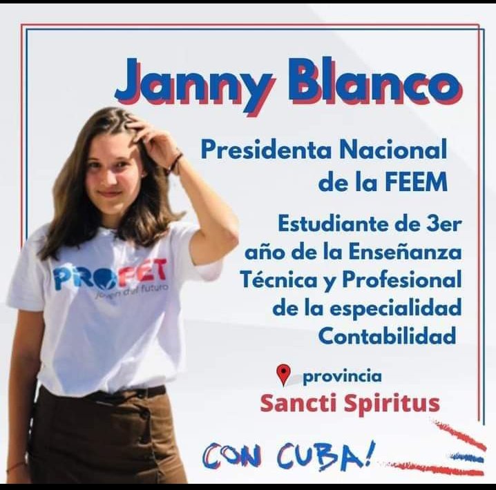 AnthonyGilWill1's tweet photo. @JannyBGomez1 solo me queda decirte felicidades en esta nueva responsabilidad que estoy 100% seguro que la vas a cumplir de lo mejor Tuvimos la oportunidad de compartir unos meses de trabajo en el secretariado nacional que fueron geniales.Muchas felicidades 
@FHabana @FEEM_Cuba https://t.co/egwBg1Z5lf