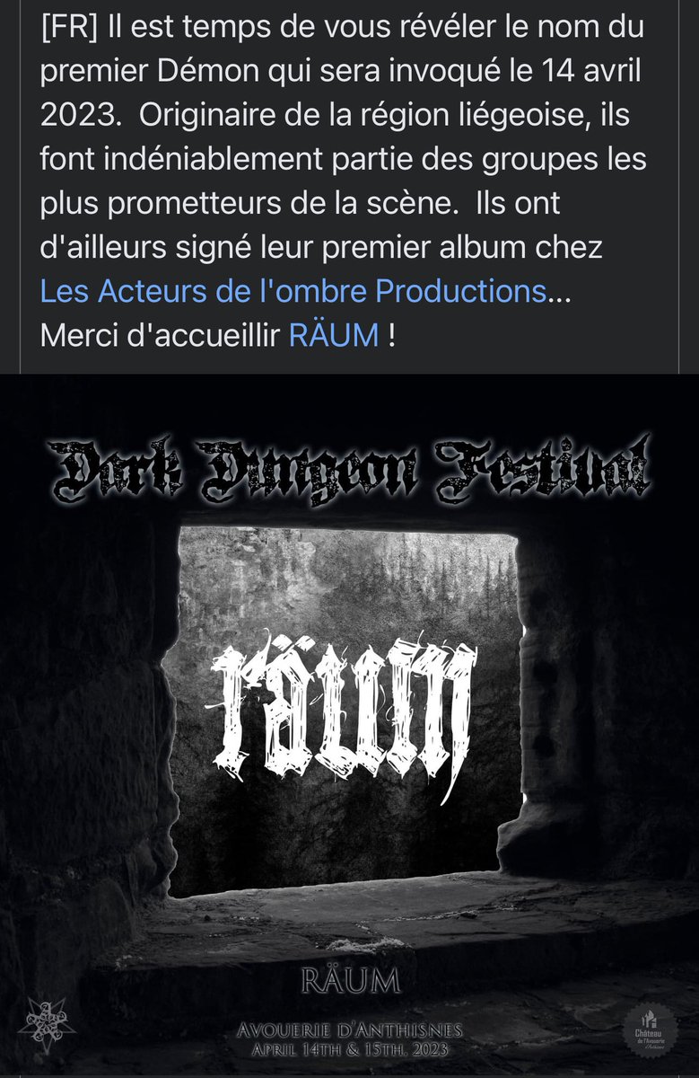 Another strike has been added. #blackmetal #liege #belgianmetal #postblackmetal