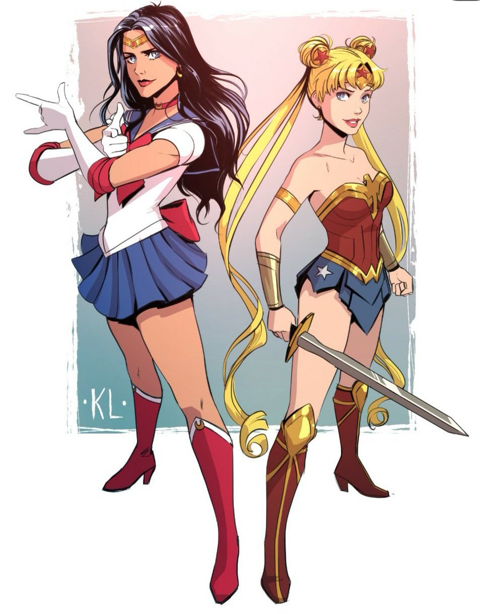 OGGalactus's tweet photo. Saw this Wonder Woman and Sailor Moon clothing swap on IG by Kath_lobo and had to share. Love this stuff.
#wonderwoman #SailorMoon #dc
#anime #superhero #mashup https://t.co/0oZqzcZl3L