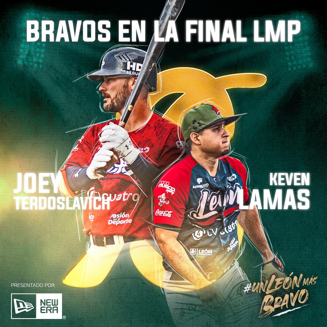 ⚫️Todo el éxito a nuestros Bravos <a href="/JoeTerdoslavich/">Joseph Terdoslavich</a> y Keven Lamas , quienes disputarán con <a href="/AlgodonerosGsv/">Algodoneros de Guasave</a> la final de la <a href="/Liga_Arco/">Liga ARCO Mexicana del Pacífico</a> ⚾️🦁!

➡️Presentado por <a href="/NewEraMx/">New Era Cap México</a>