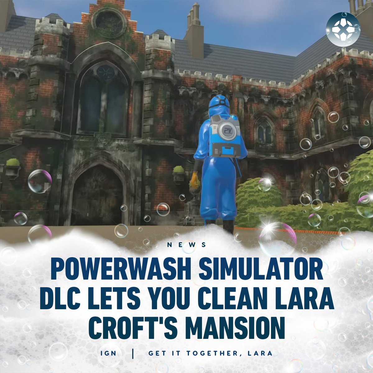 New PowerWash Simulator DLC invites you to clean Lara Croft's house