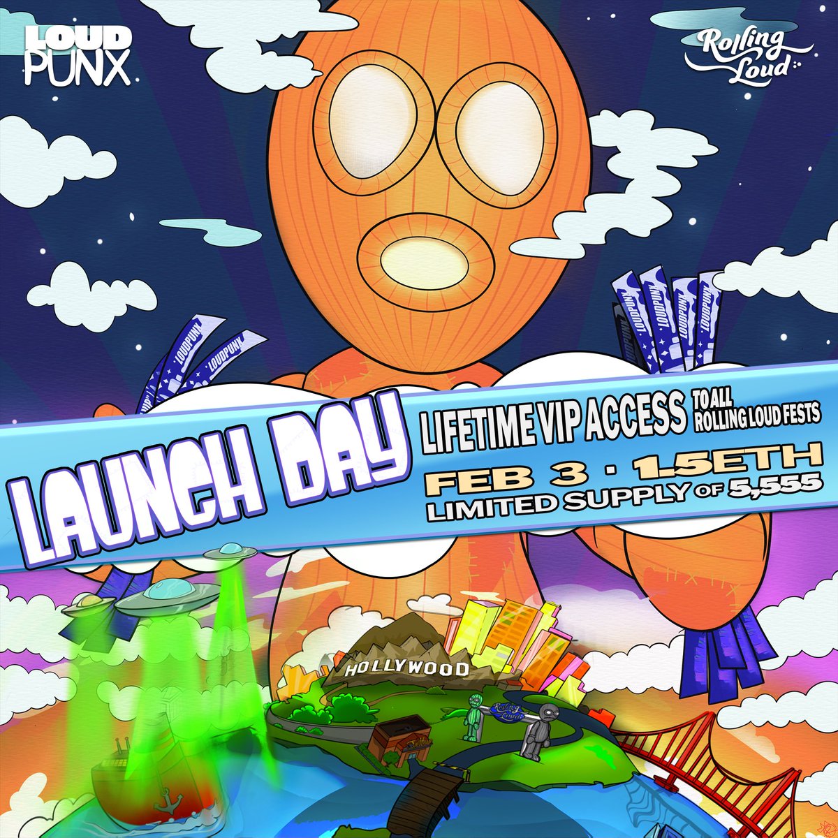 LoudPunx.eth (@loudpunxnft) on Twitter photo Lifetime VIP into all <a href="/RollingLoud/">Rolling Loud</a> Festivals 🌎
Front Row viewing, LoudPunx only lounges, events, fast entry, and more!
Make sure to sign up for the LoudList for a chance to purchase:
premint.xyz/loudpunx/
Like, comment, and retweet the post to win a LoudPunx 🔊 Lifetime VIP into all <a href="/RollingLoud/">Rolling Loud</a> Festivals 🌎
Front Row viewing, LoudPunx only lounges, events, fast entry, and more!
Make sure to sign up for the LoudList for a chance to purchase:
premint.xyz/loudpunx/
Like, comment, and retweet the post to win a LoudPunx 🔊