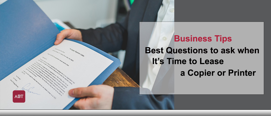 Looking into new or refreshing your digital copier it is only natural to want to get the best deal. Make sure you are asking the right questions.

yourabt.com/business-tips-…