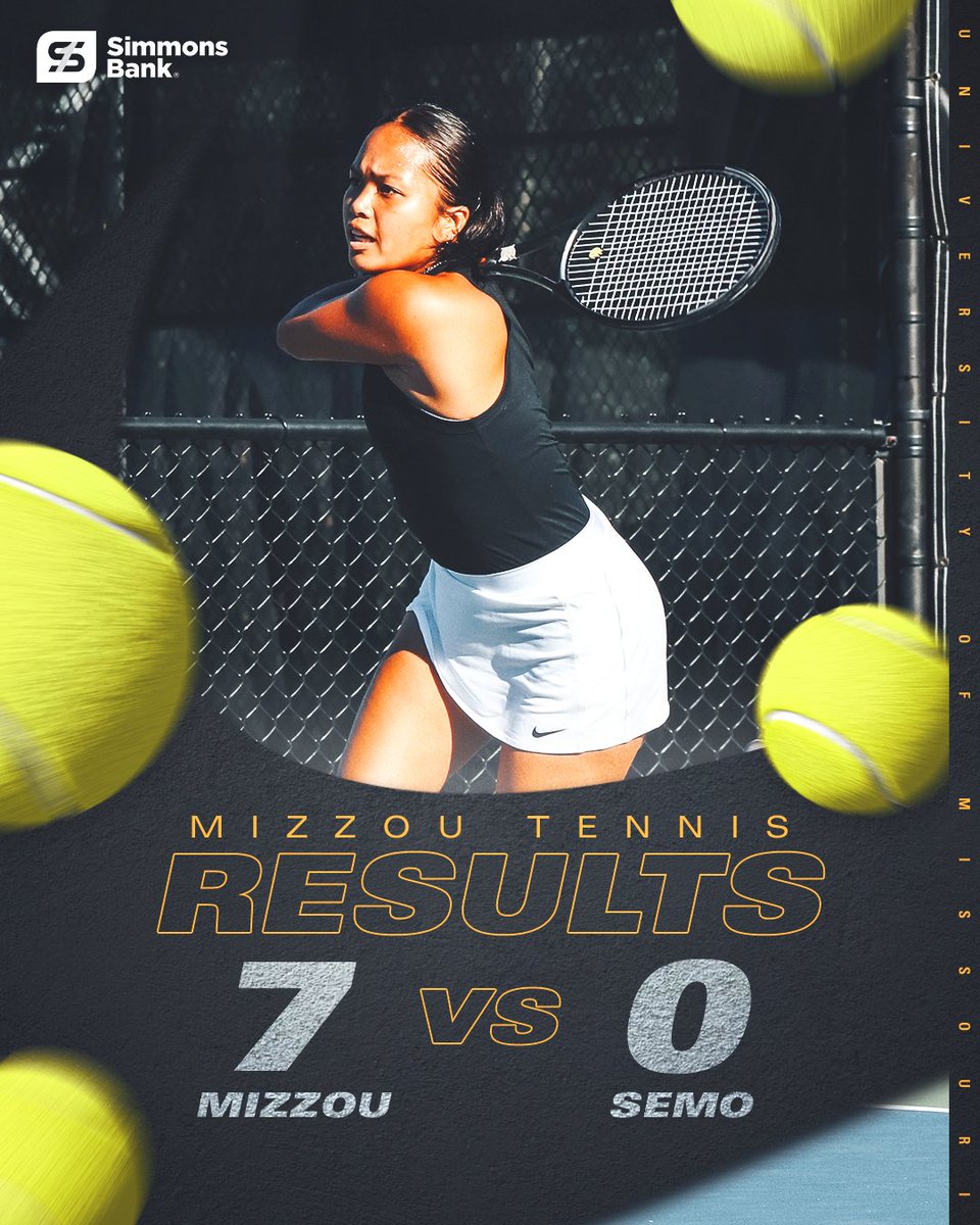 TIGERS WIN‼️

Mizzou takes down SEMO 7-0 in Springfield.

#MIZ 🐯🎾