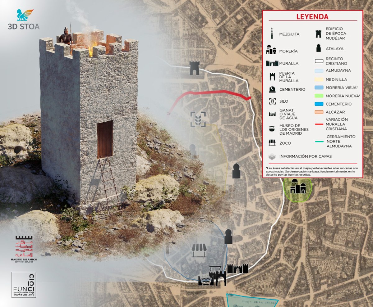 3dStoa's tweet image. En los últimos meses hemos trabajado, en colaboración con @madridislamico y @la_GISteria, en la creación de un #MapaInteractivo que nos permite viajar al Madrid Islámico y descubrir todos los restos que se han hallado de este periodo en la ciudad. 🔽