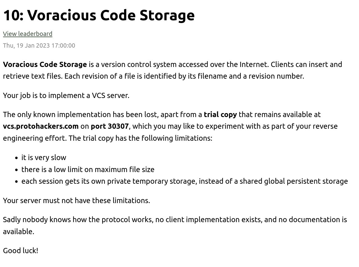 Problem 10 out now! protohackers.com/problem/10