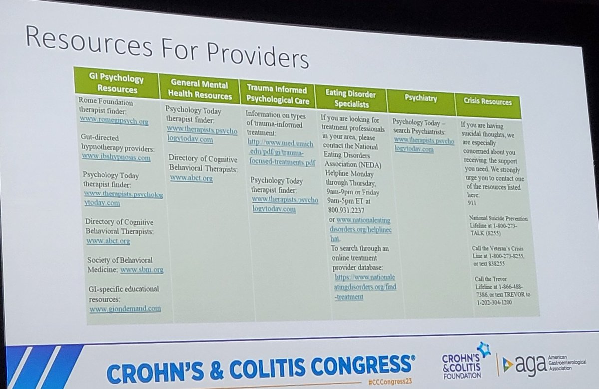 ibdtweets's tweet photo. Useful resources for providers to offer support and help to patients for their mental health #CCCongress23 https://t.co/ZmCXtG61s7