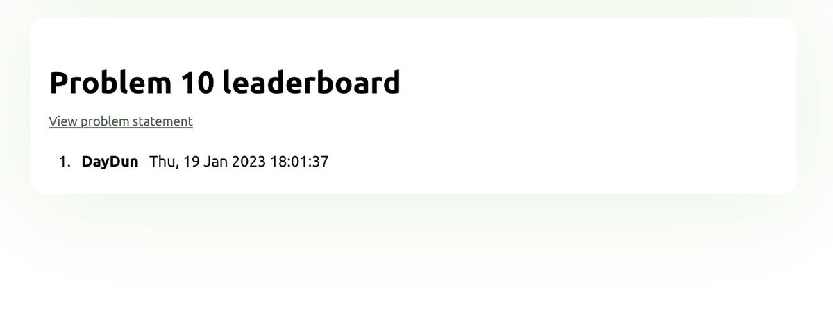 Congrats to DayDun for first place on problem 10. protohackers.com/leaderboard/10