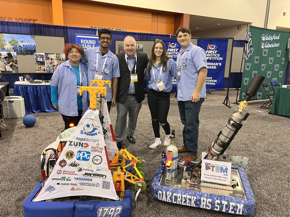 Learning from the Oak Creek High School 1792 Round Table Robotics Team today #frc #1792 #FIRST #youmatter #empoweringeducators #cesa3 #nc3