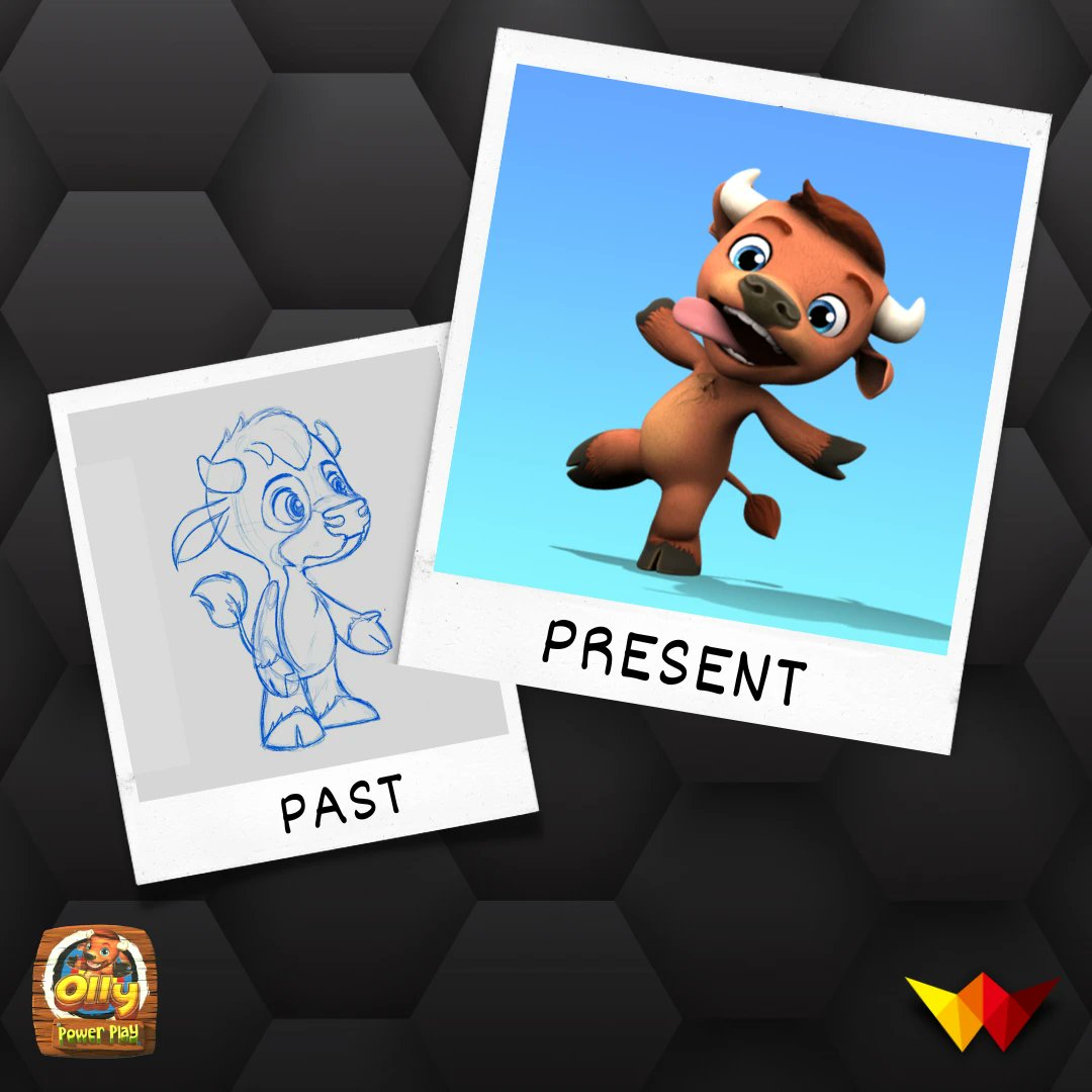 WaysunInc's tweet photo. A little #tbt to one of our first iterations of Olly that lead to his character today! Don't forget to download Olly Power Play so you can meet our adorable @oxnamedolly 🥰🐂
#throwbackthursday #conceptart #vrcharacter #gamecharacter #characterconceptart #vrgames #applabgames https://t.co/xbwXzgcM9H