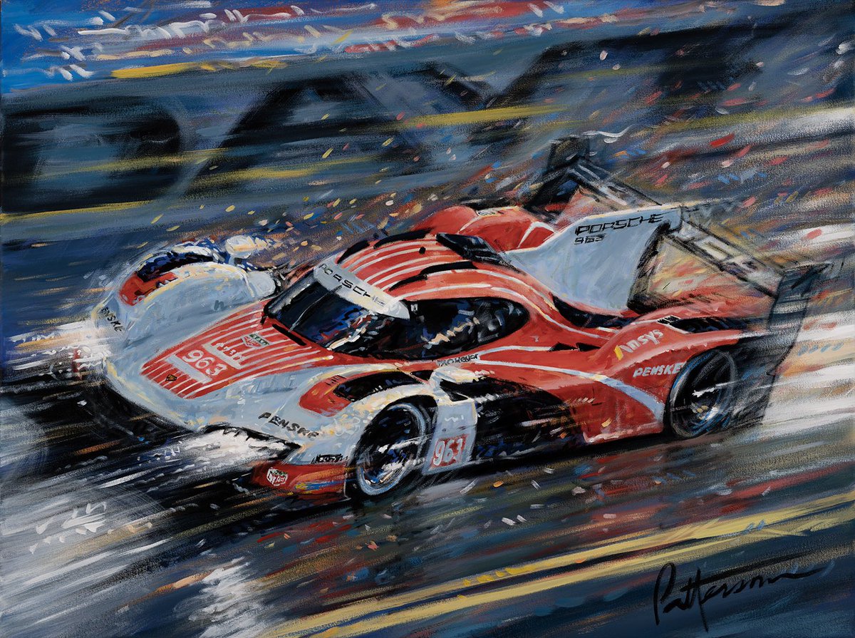Can’t wait to get back to Daytona for the Rolex 24 with three new paintings,:the 1973 winning Brumos 911, the Icon of his era Michael Schumacher in the Ferrari, and the new for 2023 Porsche 963! Contact if interested, billpattersonart.com