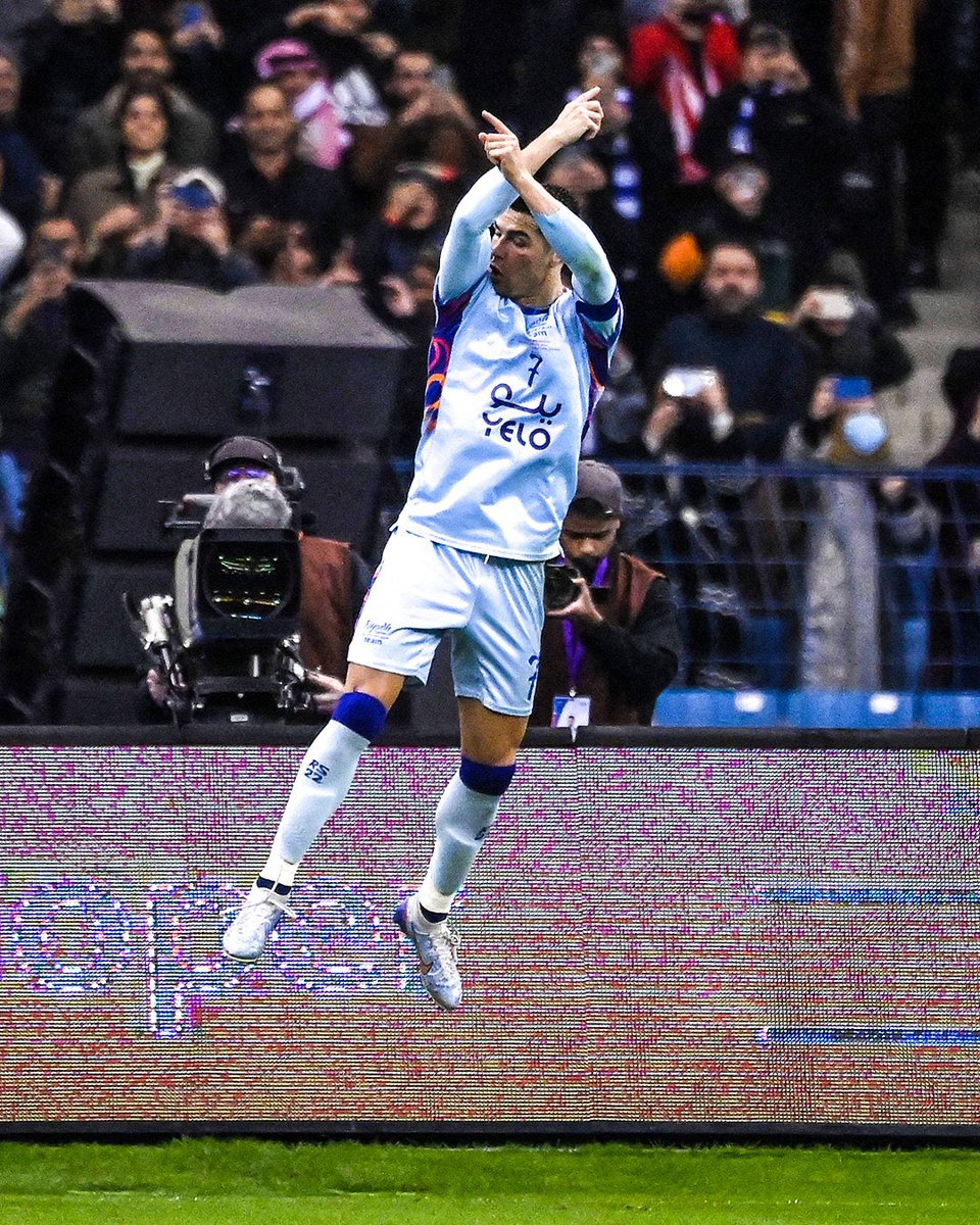 The most iconic celebration in the history of this sport.

Twice in Saudi. 🐐