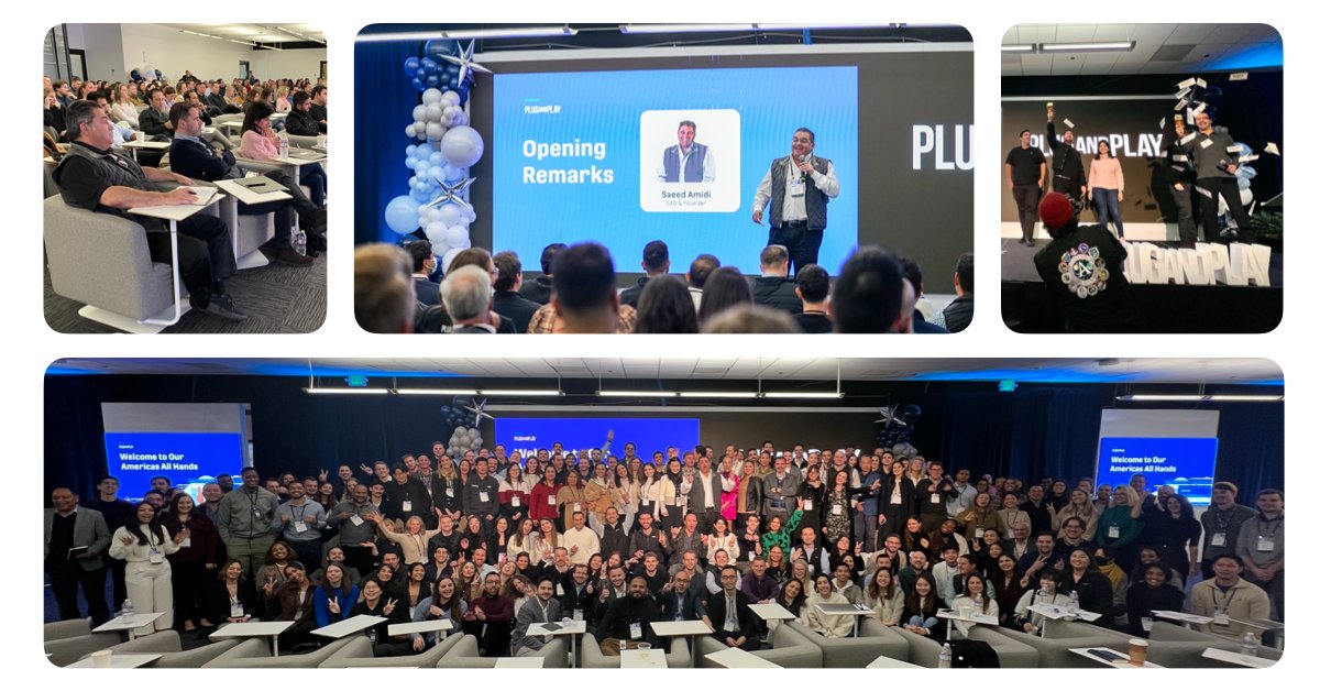 SaeedAmidi's tweet photo. Today we celebrated our hard work, success, and achievements from this past year at @PlugandPlayTC. I am incredibly proud to work with this team and love seeing all the passion and energy these individuals bring to work every day. Let's have a great year!

#OnePNPTC https://t.co/V2RAHPINBv
