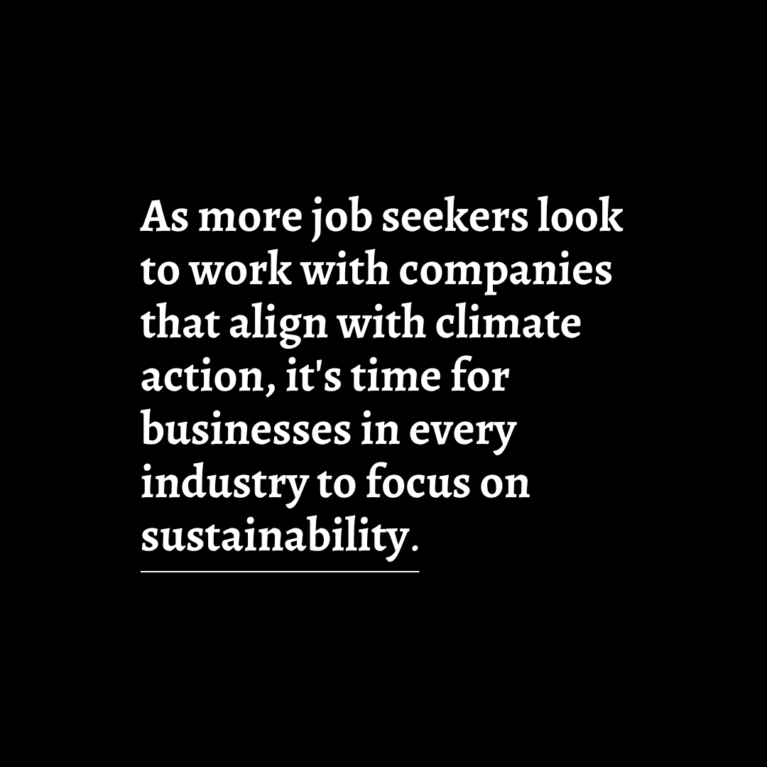 AbsoluteSustain's tweet photo. An increasing number of job seekers are looking to work in companies taking climate action, and a growing roster of people are quitting their jobs to make the switch.

Set your business up to attract top talent by going green. Send us a message to find out how.

#greenjobs https://t.co/YssxyYLl77