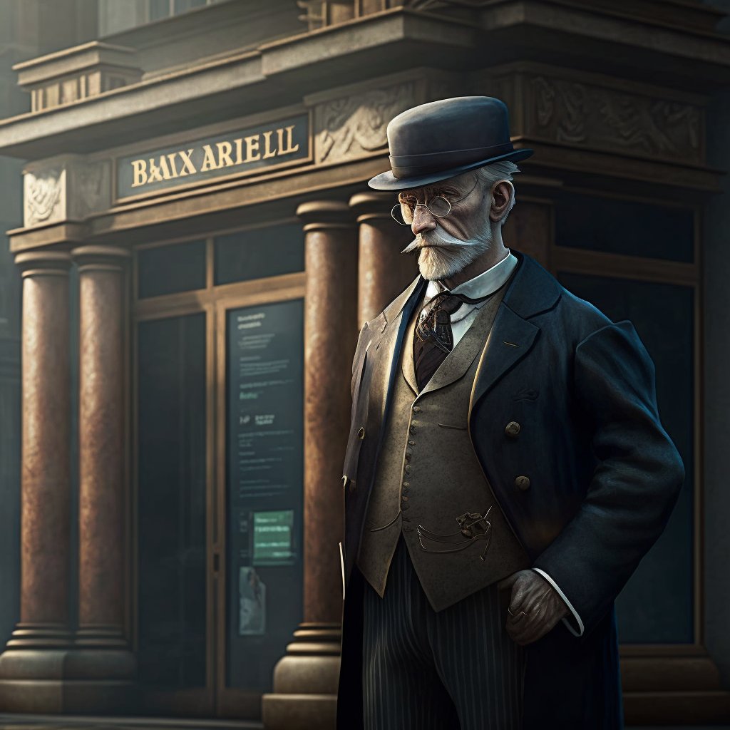 Give a man a gun and he can rob a bank.
Give a man a bank and he can rob the world.